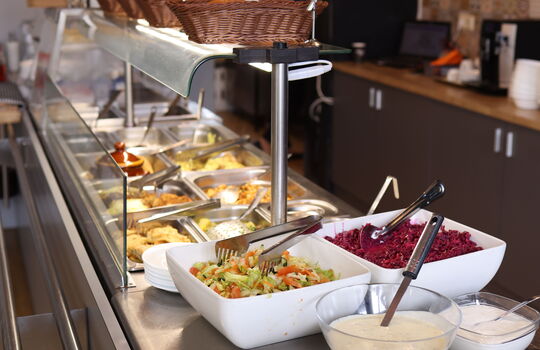 Pexels | ID: 36627080 | Description: Salad bar with diverse dishes in a modern cafeteria. Ideal for restaurant visuals. | User: Valeria Boltneva | URL: https://www.pexels.com/photo/buffet-salad-bar-in-modern-cafeteria-setting-36627080/